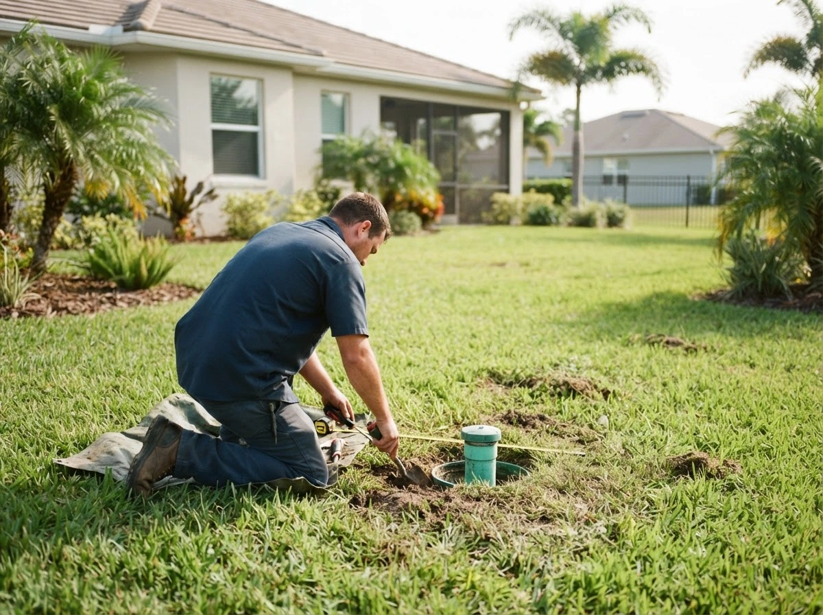 Calling a septic service about a tank